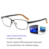 men glasses prescription optical eyewear anti blue ray myopia lens single vision prescription for distance or reading eyewear