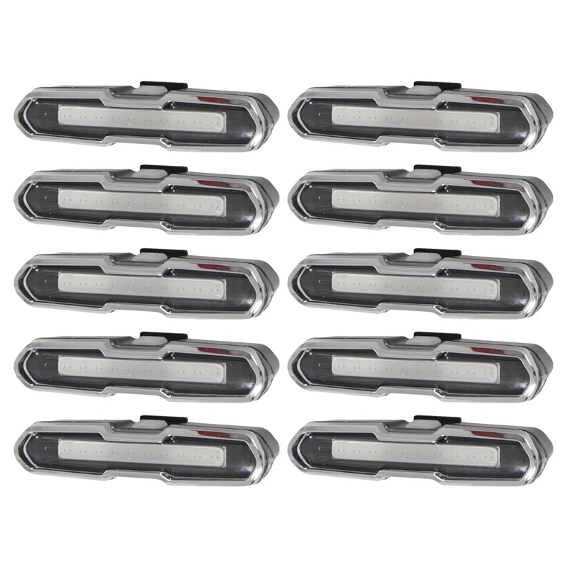 

10X Bike Tail Light Ultra Bright Bike Light USB Rechargeable LED Bicycle Rear Light 5 Light Mode Headlights