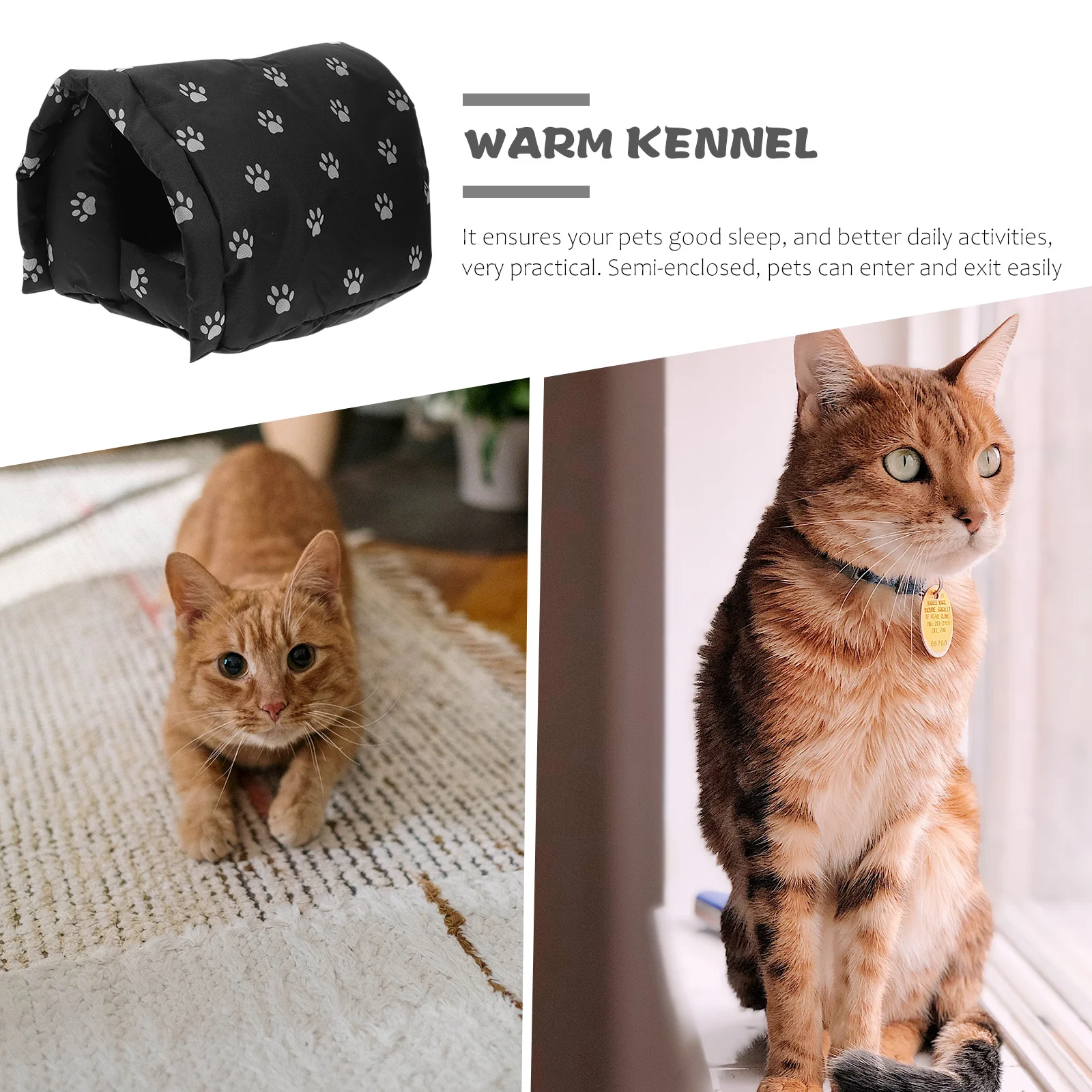 Непромокаемая теплая будка для собак уличный кошачий домик зимнего укрытия