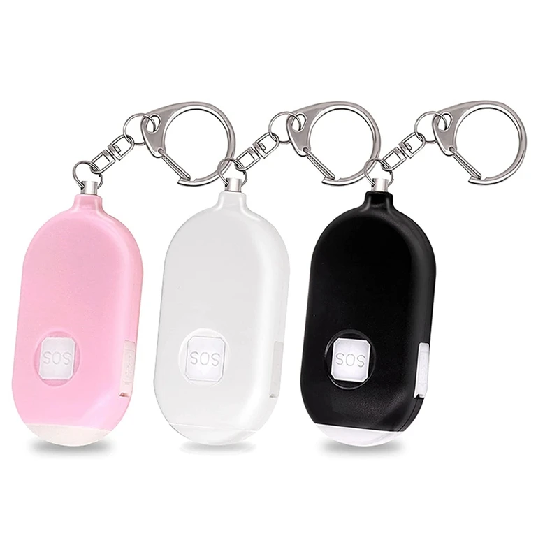 

Personal Security Alarm Keychain,3 Pack Rechargeable Safety Alarm Keychain With Loud 130DB To Protect Women,Kids,Elderly