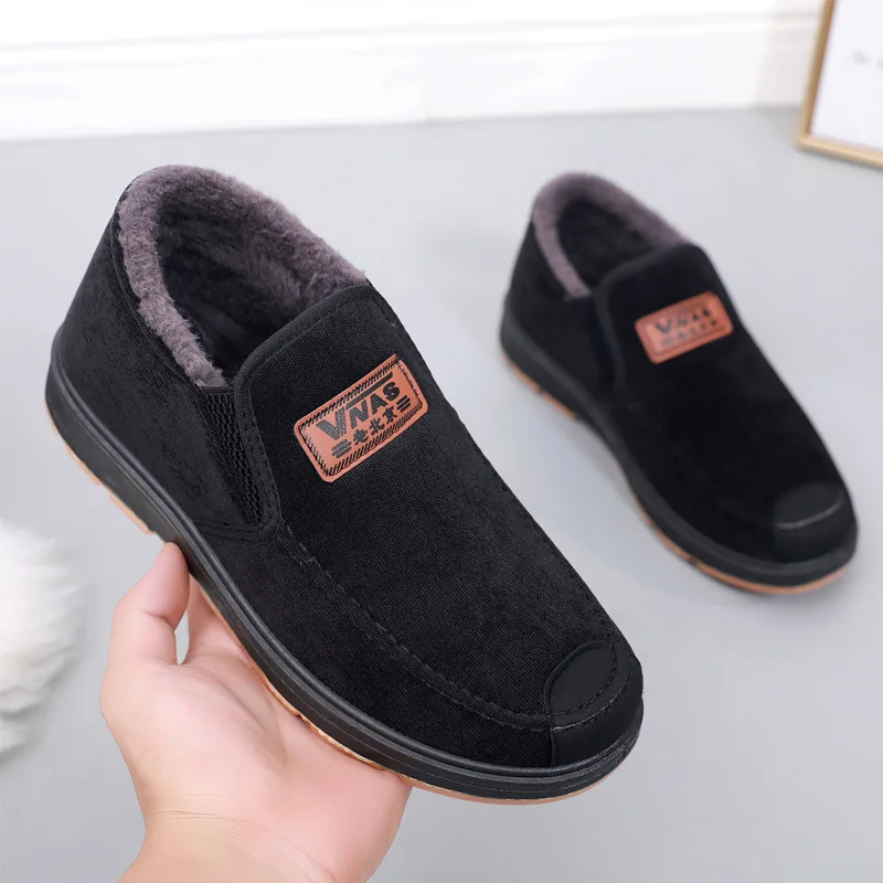 Тканевые туфли Paul Old Beijing мужские зимние для стариков на хлопковой подкладке