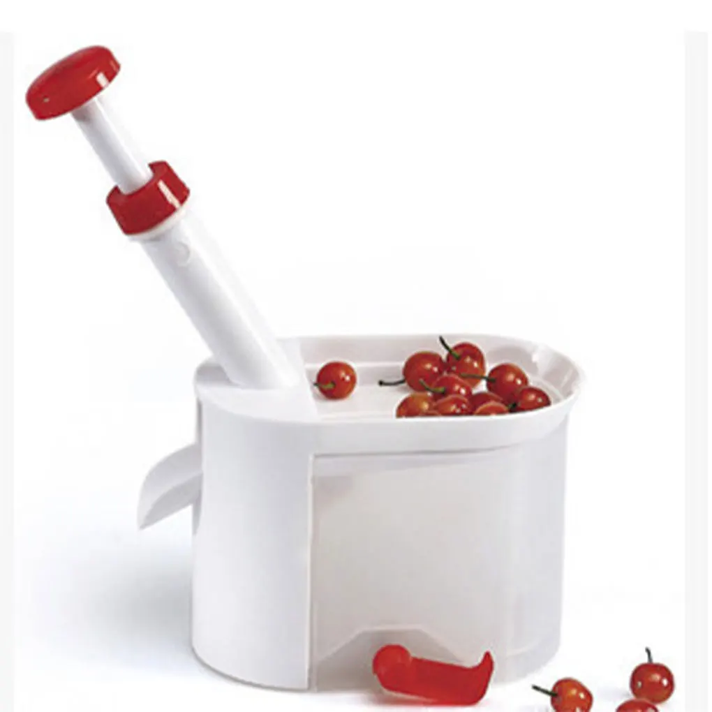 

Kitchen Gadgets - Pitter Remover With Container Kitchen - Made Of Plastic Non-toxic And Odorless Portable Machine