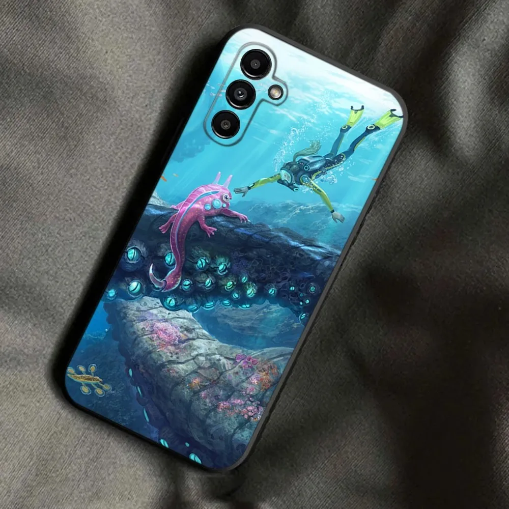 Игровой чехол для телефона Subnautica Samsung Galaxy A13 A21s A22 A31 A32 A52 A53 A71 A80 A91 мягкий черный