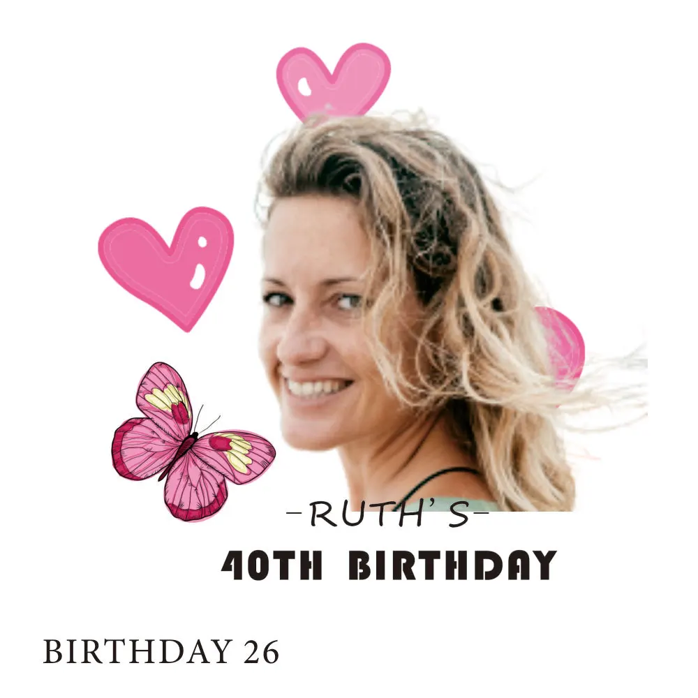 Недорогие сувениры на день рождения CWP BIRP временная татуировка с фотографией