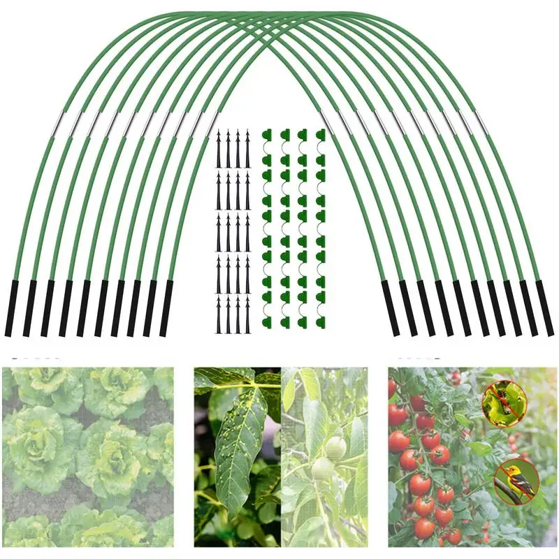 

Greenhouse Hoops Portable Plant Hoop Garden Tunnel Hoop Support Hoops Plant Holder Tools For Agricultural Greenhouse Supplies