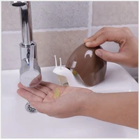 creative snail design liquid soap dispenser facial cleanser organize bottle shampoo shower gel and lotion storage bottles 120ml