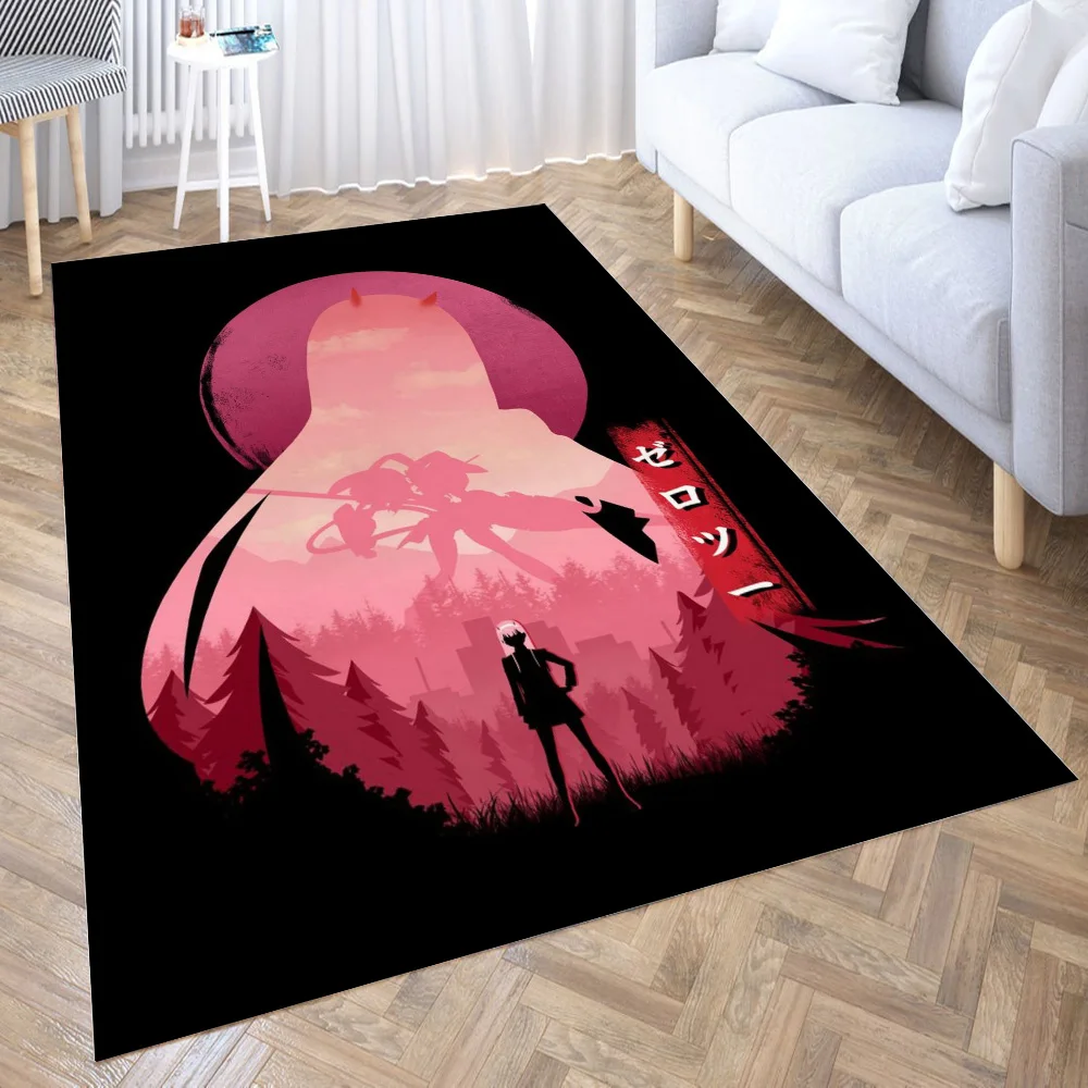 

DARLING in the FRANXX Area Rug for Living Room Floor Mat Carpet for Bedroom Bedside Entrance Doormat Anti-slip Home Decor