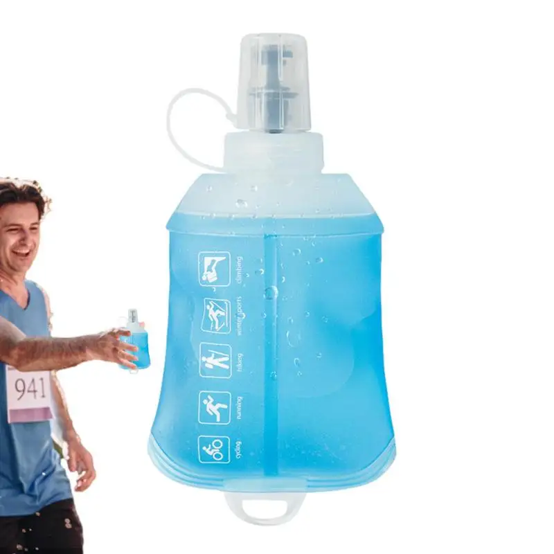 

Water Pouch Soft Collapse Water Bottles For Travel 150ML Water Bag TPU Folding Flask Sports Drinking Bottle For Hiking