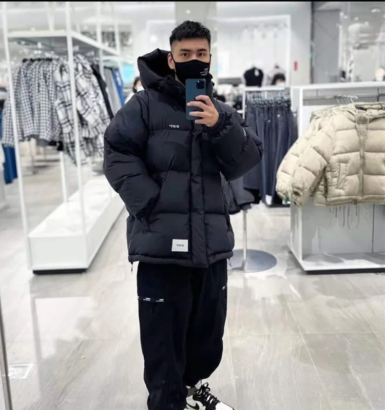 wtaps Xishan Cheri tide уличный популярный пуховик средней длины с капюшоном толстый