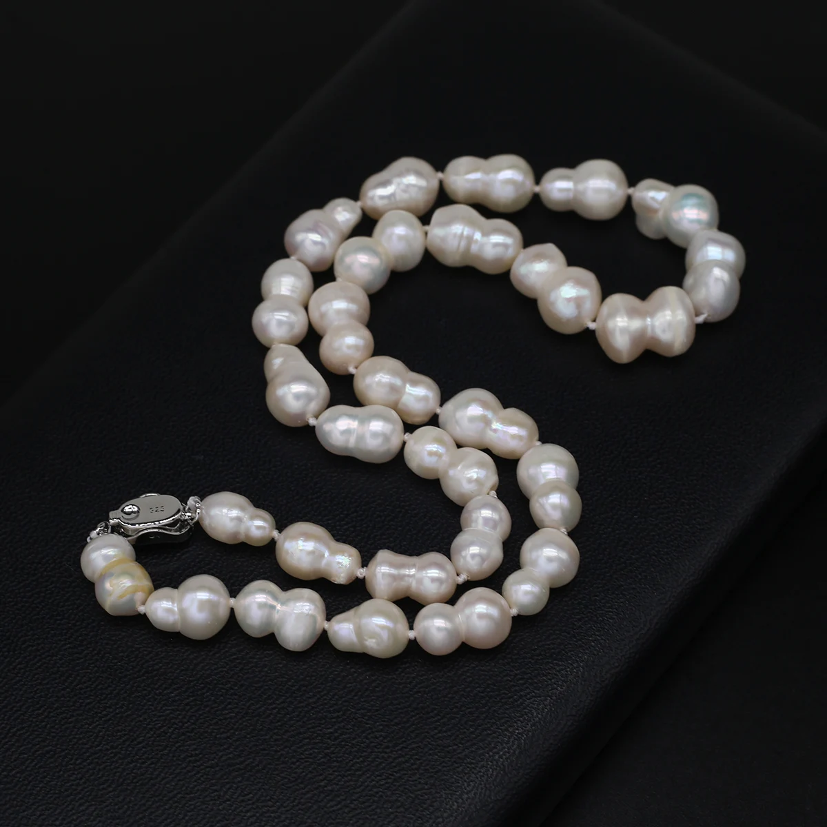 

Ожерелье из натурального пресноводного жемчуга, 8 форм бусин для женщин, ювелирные изделия Вечерние вечернее банкетное Подарочное украшение для девушек