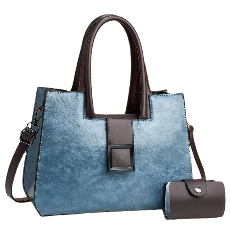 

2023 New Vintage Pattern Two Piece Set High Capacity Women's Bag High Quality Luxury One Shoulder Crossbody Boutique Women's Bag