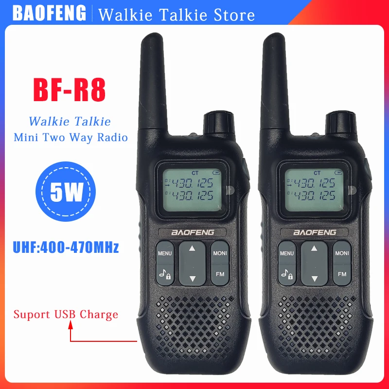 BAOFENG BF-R8 Мини-рация U9 Обновленная версия R8 Двусторонняя радиостанция UHF 400-470 МГц