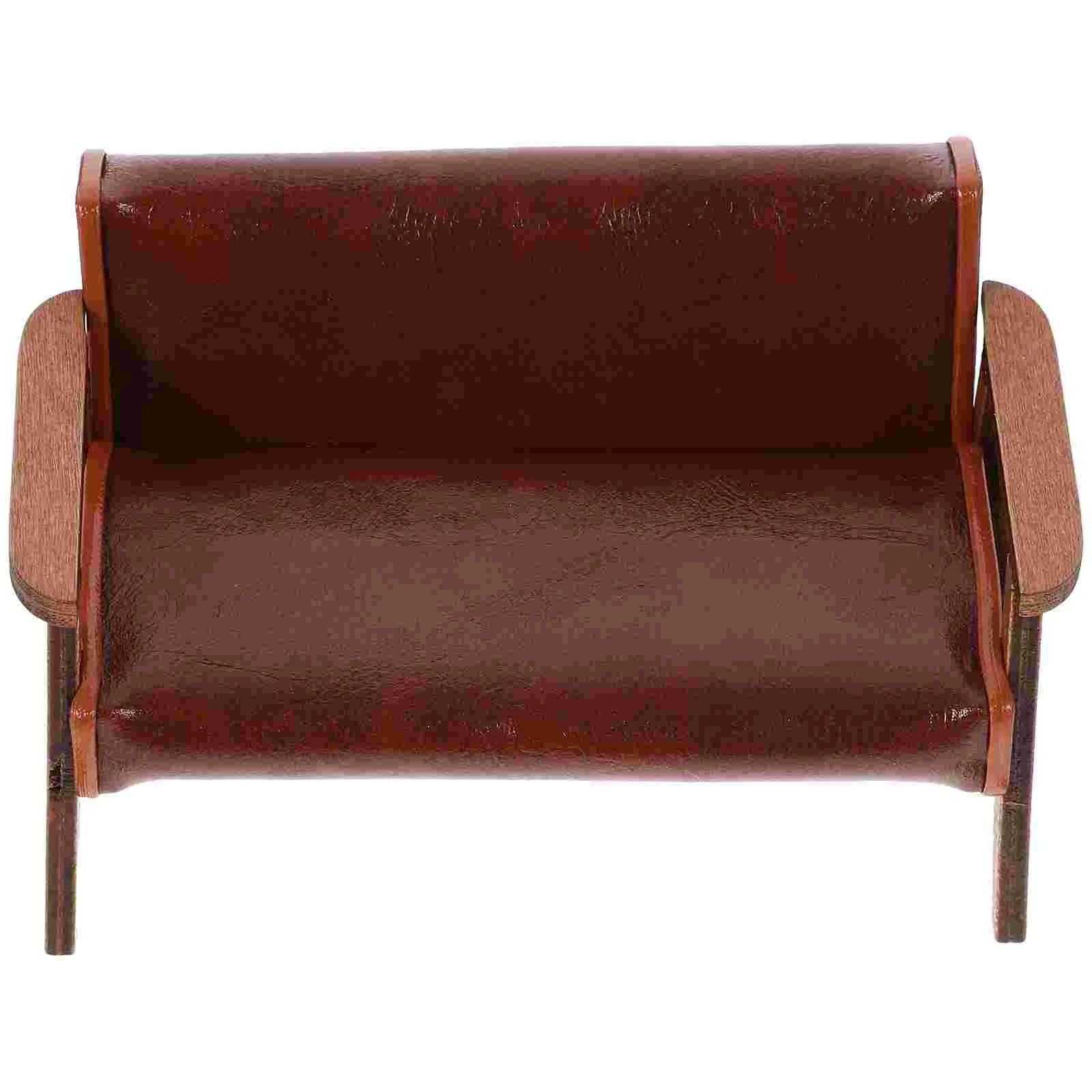

Miniature Chair Armchair Sofa Model Wooden Benches Outdoor Adornment Tiny Vintage Toys