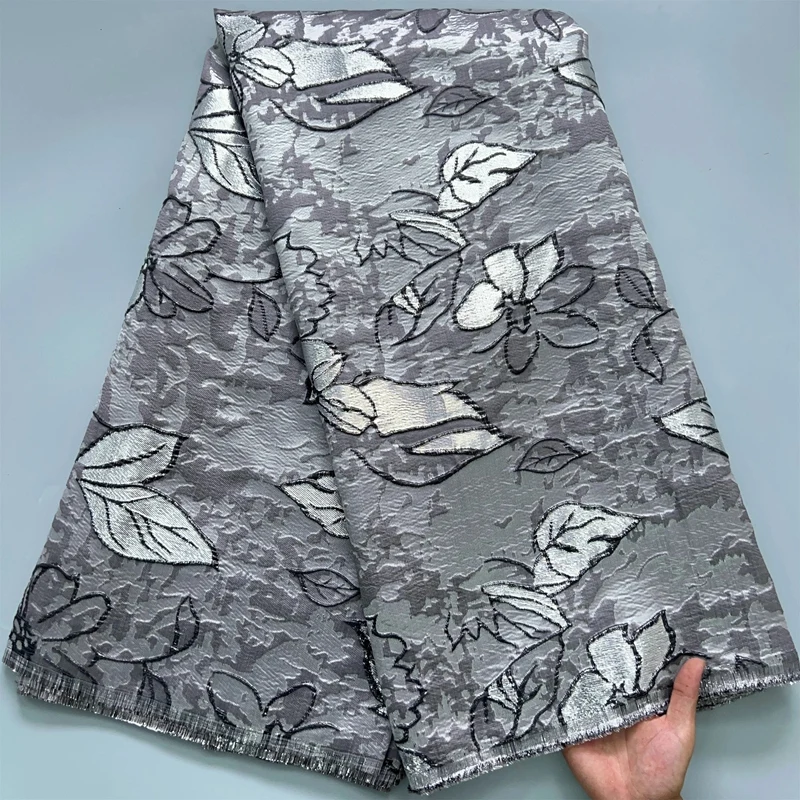 Новинка 2024 Высококачественная Жаккардовая Кружевная Ткань Африканское