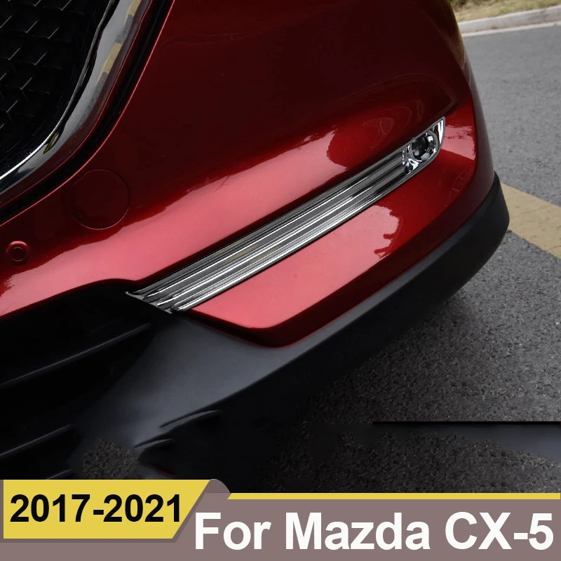 

Для Mazda CX-5 CX5 2017 2018 2019 2020 2021 ABS, Хромированная передняя противотуманная лампа, крышка, отделка, бампер, отражатель, аксессуары