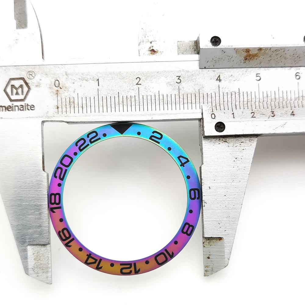 Часы модификации магазина 38 мм Цветные часы Безель высокое качество керамика GMT