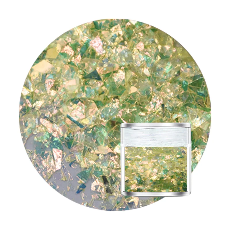 

Holographic Nail Glitter Flakes Sparkle Irregular Iridescent Glitter Paillette DIY Gel Polish Manicure Nail Art Decorations