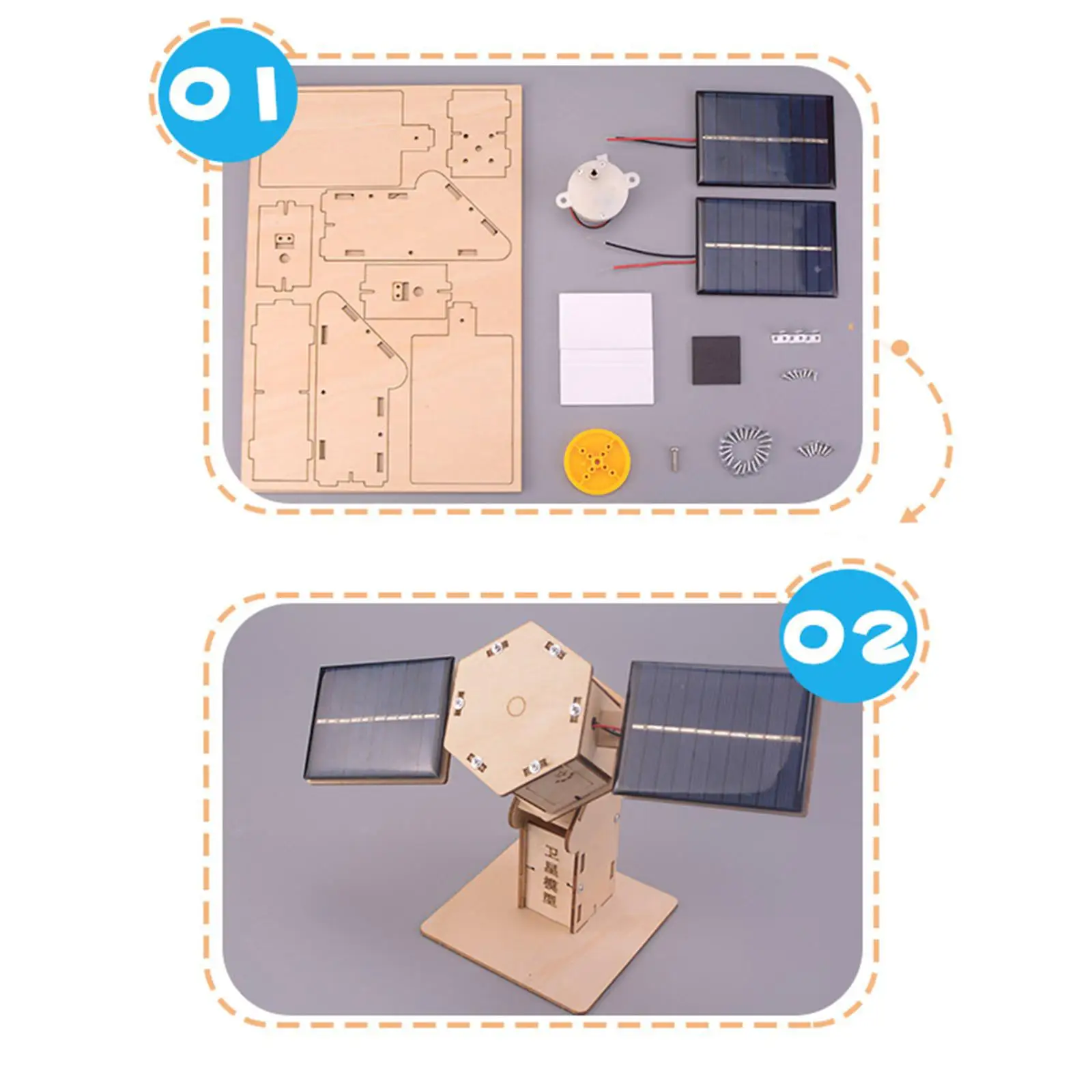 

Игрушка «сделай сам», научная 3D-головоломка, проект строительства, обучающая игрушка, модель Механическая на солнечной батарее для детей, п...