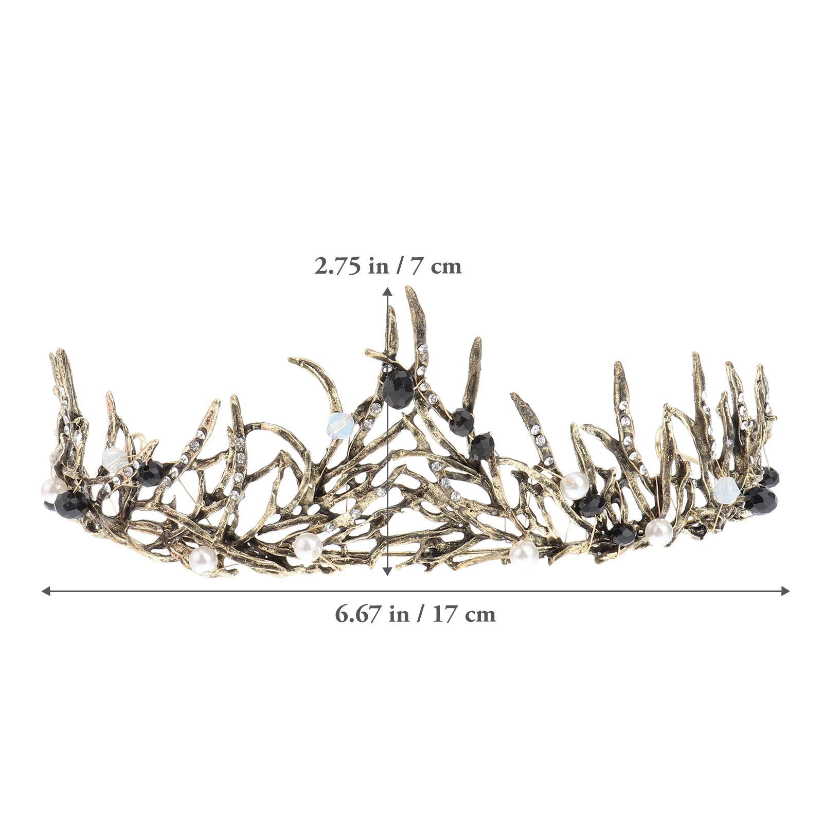 Готическое сказочное платье тиара повязка на голову винтажный декор для волос