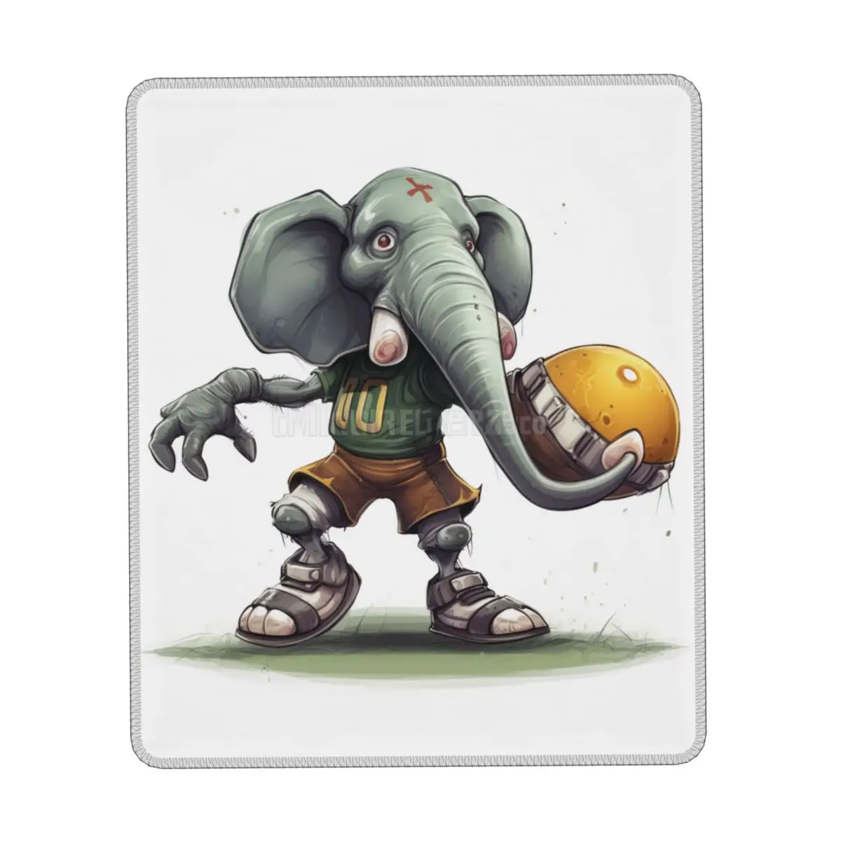 

Elephant Vertical Print Mouse Pad Drawing Style Cartoon Quality Rubber Mousepad Non Slip Simple Desk Mouse Pads