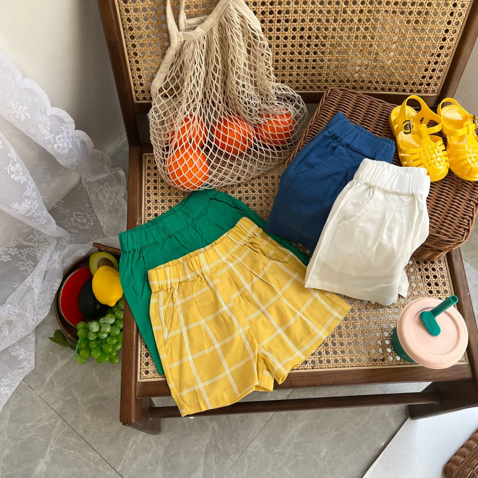 

Новинка лета 2022, Детские повседневные шорты, брюки для умывания для мальчиков и девочек