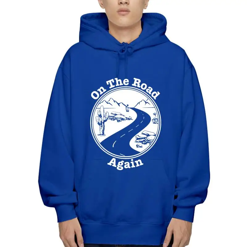

Толстовка на дороге для путешествий со слоганом для путешествий мужская женская детская верхняя одежда