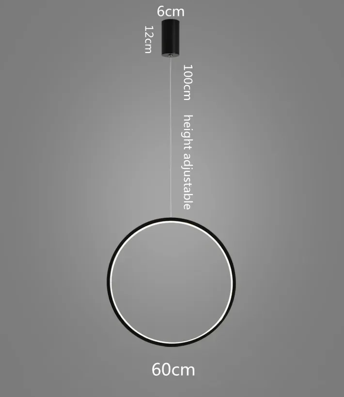 

Подвесные светильники-Люстры, комнатное украшение, круглые кольца, освещение для дома, гостиной, комнатные светильники