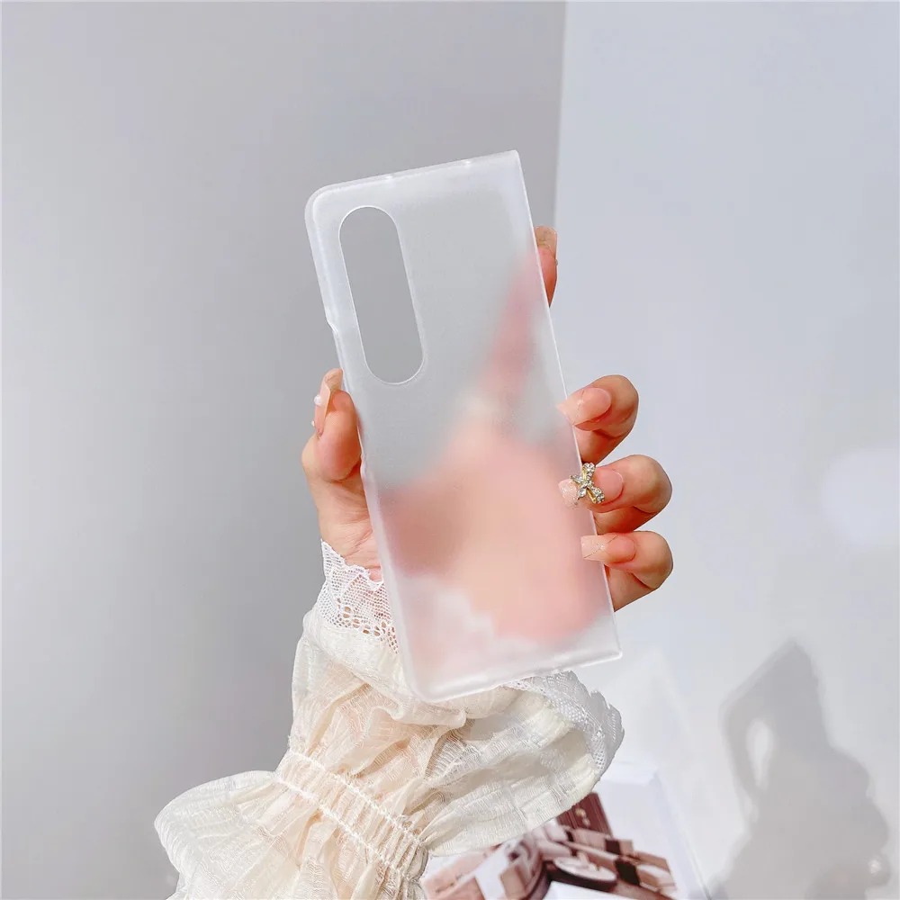 Galaxy Z Fold 4 Ultra Thin Transparent Case Cover Fold4