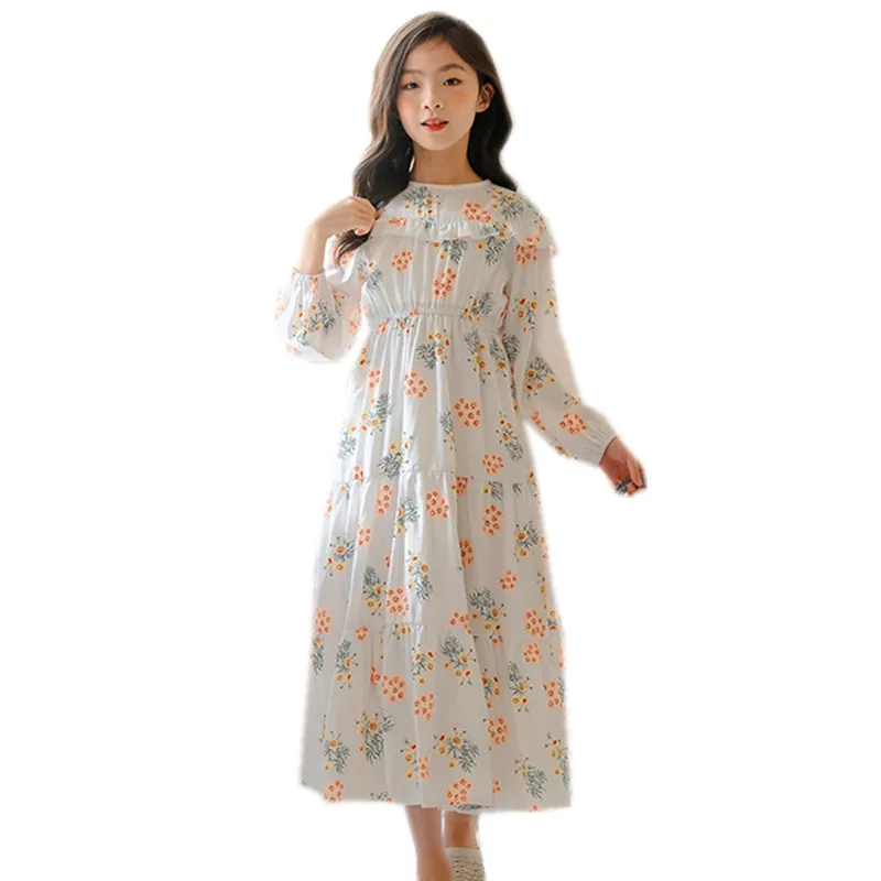 

Детское платье с цветочным принтом, на возраст 6-16 лет