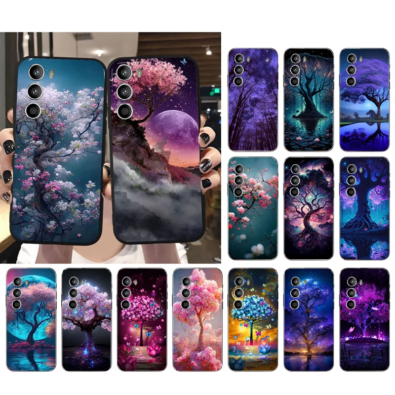 

Flower Tree Phone Case for Motorola G72 G13 G32 G53 G51 G71 G31 G41 G22 G60 G52 G200 GStylus G30 G10 G20 G50 G Pure Funda