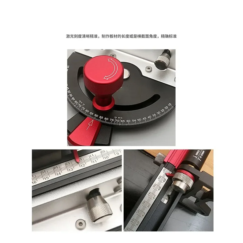 Новая нажимная ручка линейка желоб деревообрабатывающий угловой диск