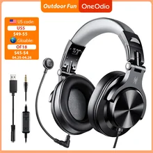 Oneodio Wired Gaming Headset Gamer USB + 3.5mm Over-Ear Gaming Headphones With Detachable Microphone For PC Computer PS4 Xbox