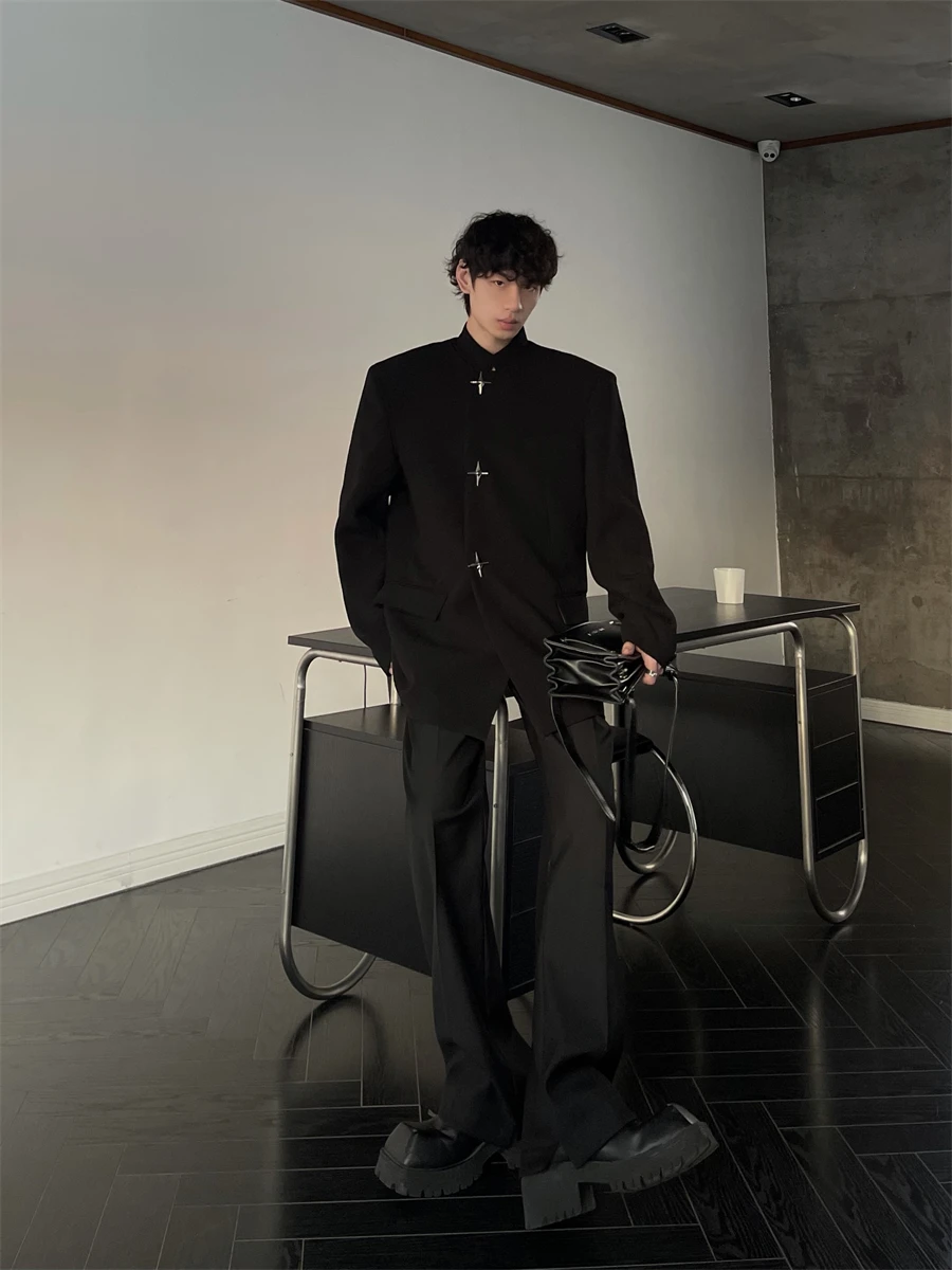  Дизайнерские высококачественные слегка расклешенные брюки с разрезом Vibe Sle