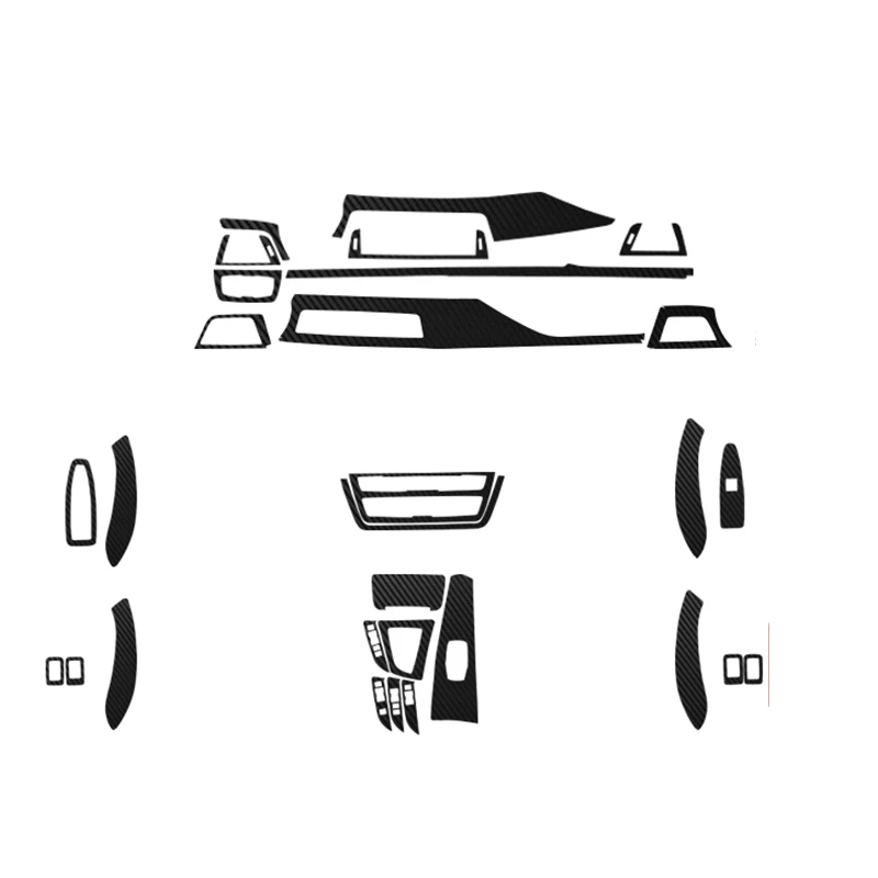 

Защитная пленка для BMW 3 Series GT 320, имитация углеродного волокна, наклейки для салона автомобиля, центральное управление, приборная панель две...