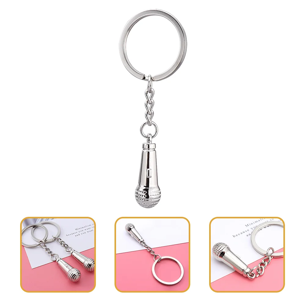 

Key Keychainring Metal Funnygoodies Pendant Mic Microphone Pendent Handbag Stainless Steel Speaks Gift Teacherstudent Chain