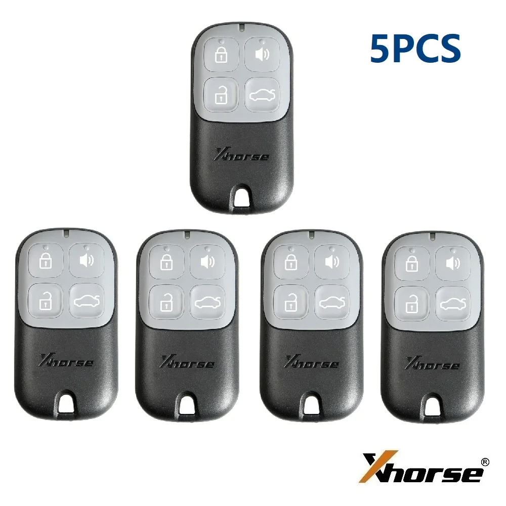 

5PCS/LOT Xhorse 4 Buttons Wired Universal Remote Key XKXH00EN