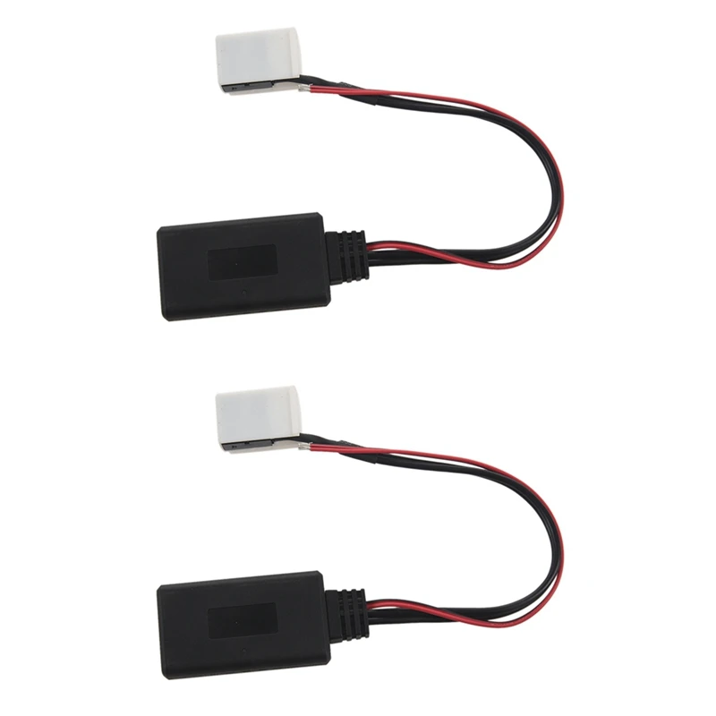 

2X 12-Pin Module Board Stereo Music Adapter Receiver Aux Auxiliary Audio Cable For Mercedes-Benz W169 W245 W203 W209