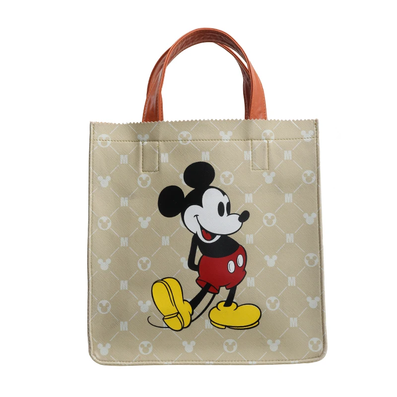 Disney Genuine Handbag Cute Cartoon Mickey Mouse Donald Duck Bag Boy Girls Student Leather Tutoring Bags Mommy Tote Bag 6-12Y enlarge