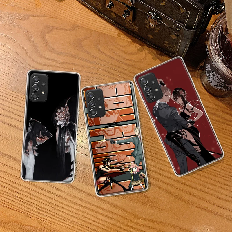

New Spy×Family Phone Case For Galaxy A14 A71 A51 A41 A31 A21S A11 A01 A70 A50 A40 A30 A20E A10 Samsung A9 A8 A7 A6 A80 A90 Cover