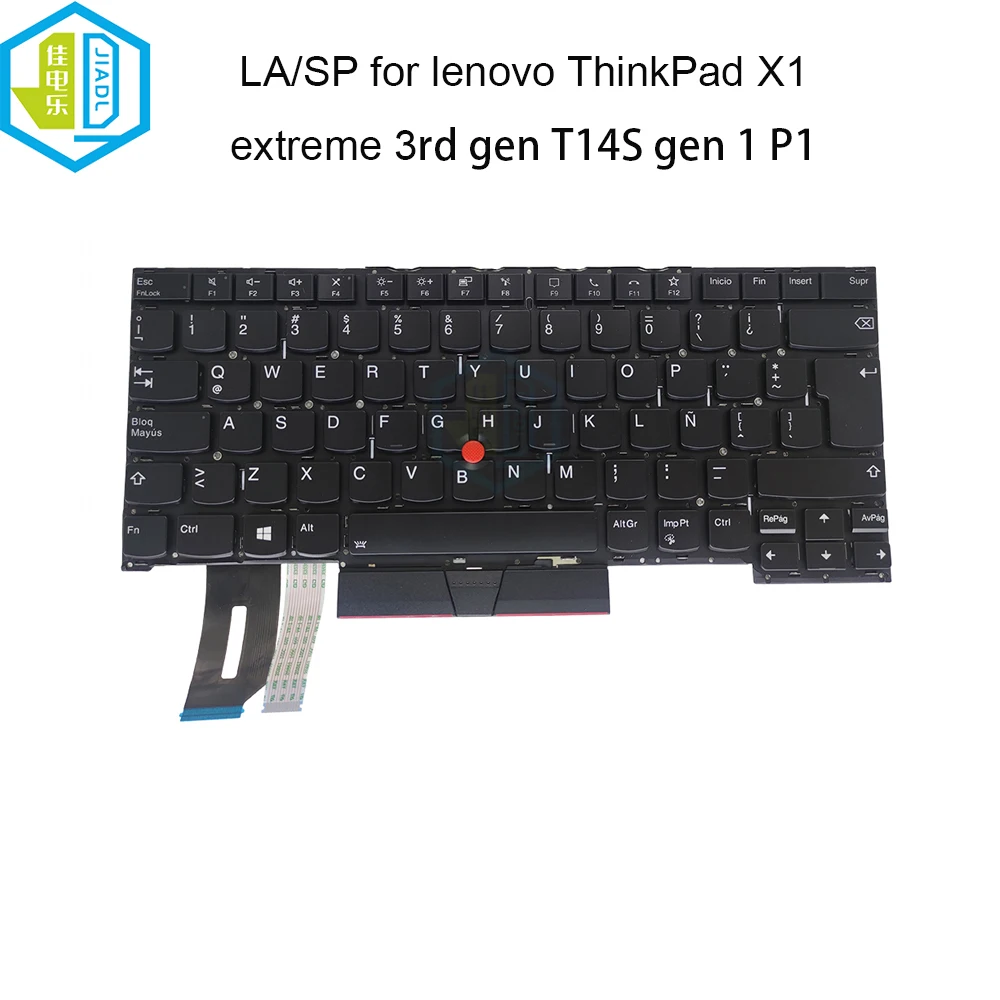 Latin laptop keyboard backlit for Lenovo ThinkPad X1 Extreme 3rd Gen T14S Gen 1 P1 Gen 3 notebook LA fit Spanish keyboards light