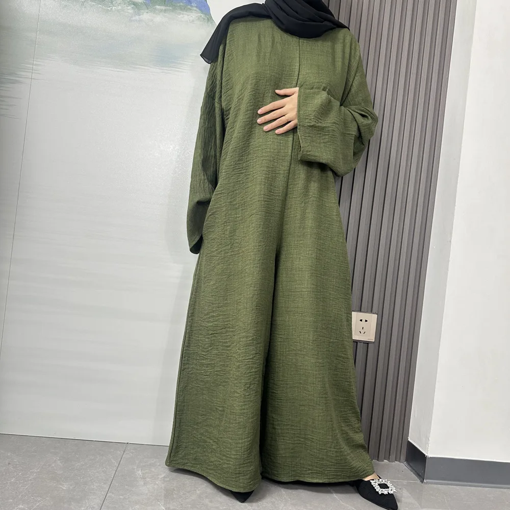Мусульманские широкие брюки для женщин Рамадан Дубай Абая вечернее платье
