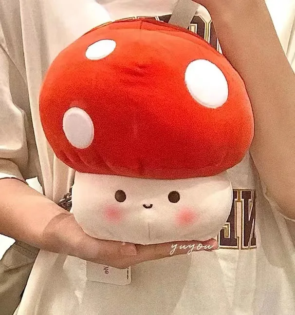 

Stuffed Soft Mushroom Pillow Sofa Decor Cushion Plush Toy Creative Mushroom Children's Plushie Anime Figure Doll Gift