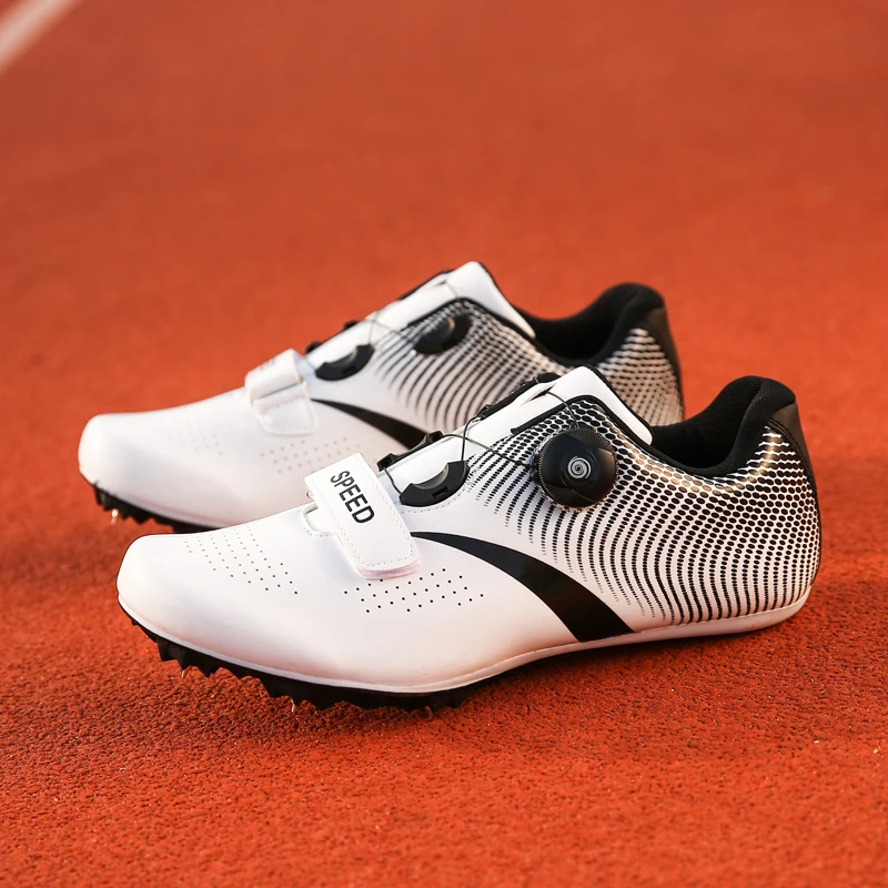 Running Sprint Shoes Track and Field Shoes Men Women Breathable Lightweight Professional Athletic Running Shoes Training Shoes