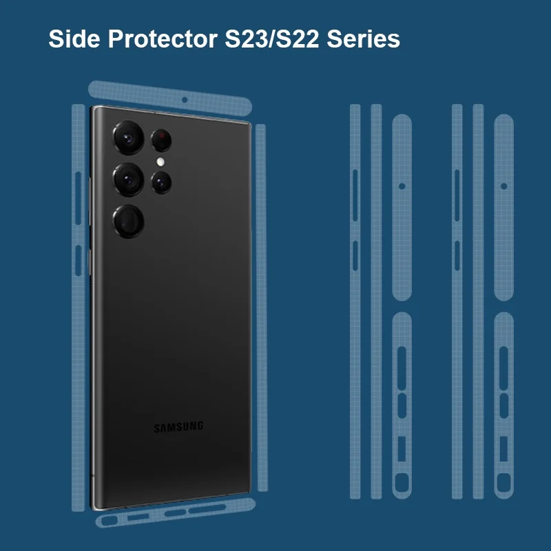 Прозрачная боковая Защитная пленка для Samsung Galaxy S23 S22 S24 ультратонкая экрана