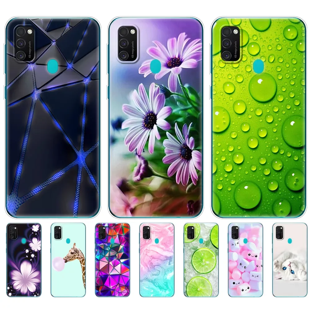 

For Samsung M21 Case 6.4" Soft Silicon Tpu Cover For Samsung Galaxy M21 M 21 SM-M215FZGUSER m215 Phone Back Shell Bumper Fu
