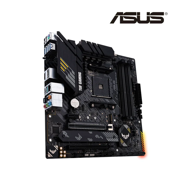 ASUS TUF GAMING B550M PLUS Micro-ATX AMD B550 DDR4 4800(OC) MHz 128G M.2 SATA 6 Φ USB 3 2 процессор для настольного ПК с