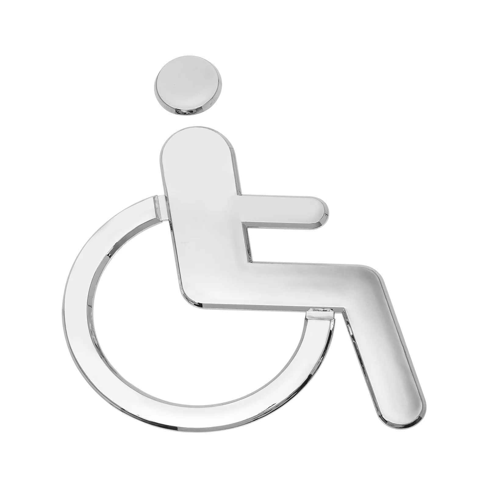 

Disabled Sign ABS Wheelchair Shower Door Decals Wall Sticker Restroom Simple Men Women Black Applique