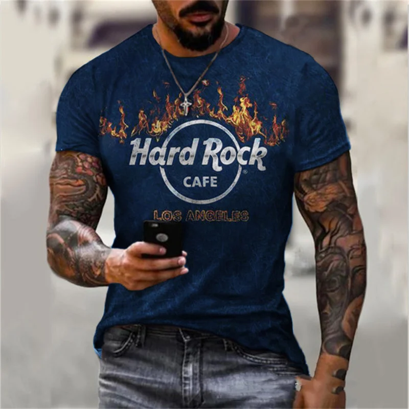 

Y2k Men's Fashion Shirt Summer Harajuku Street Apparel 3D Printing Classic Short Sleeve Slim Fit Top T-shirt Men's Clothing
