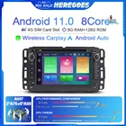 Автомобильный DVD-плеер Carplay 2DIN Android 11 для Chevrolet Silverado Impala GMC Yukon надлежащая Северная Калифорния GPS-навигация 4G LTE аудио