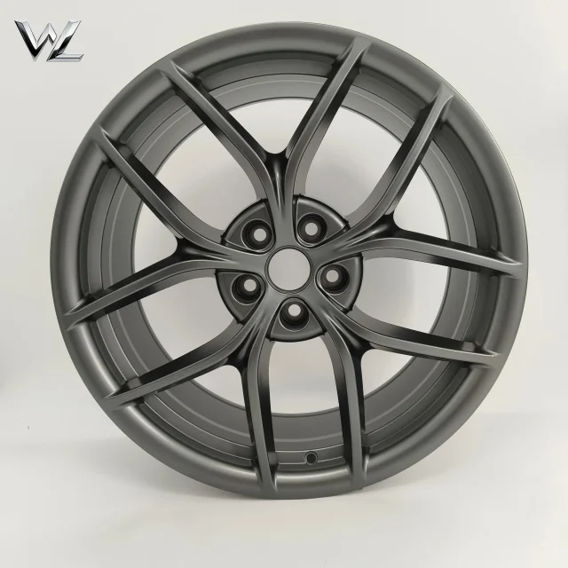 Фото Новые матовые черные алюминиевые диски 20 дюймов PCD 5X114.3 CB 64.1 для Tesla Model Y №4